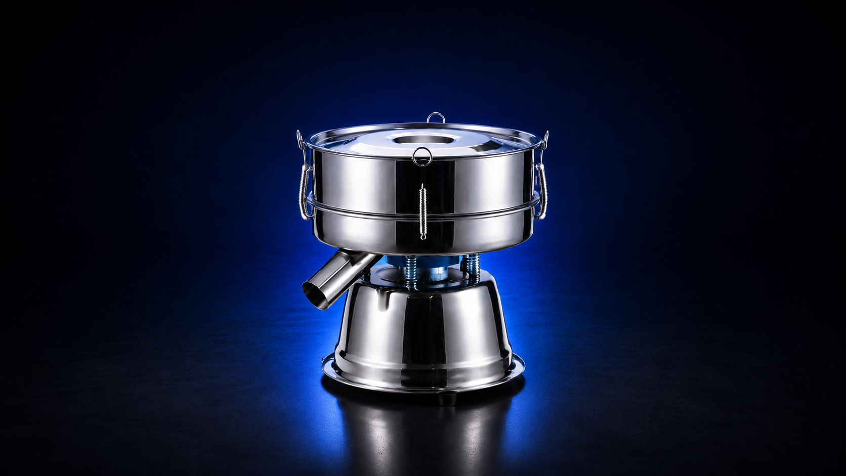 Stainless steel rotary vibrating sieve for flour screening